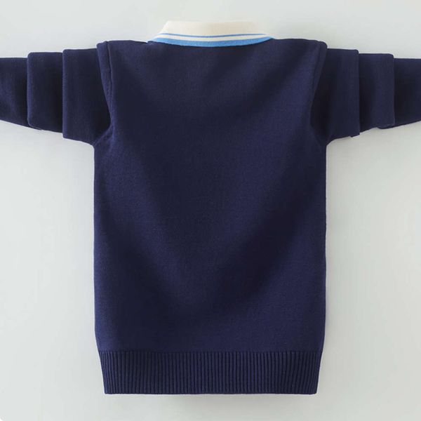 pullover autumn boys' thickened pure cotton winter lapel sweater foreign sle middle and big children's bottom knitted ltrg, Blue
pullover autumn boys' thickened pure cotton winter lapel sweater foreign sle middle and big children's bottom knitted ltrg, Blue