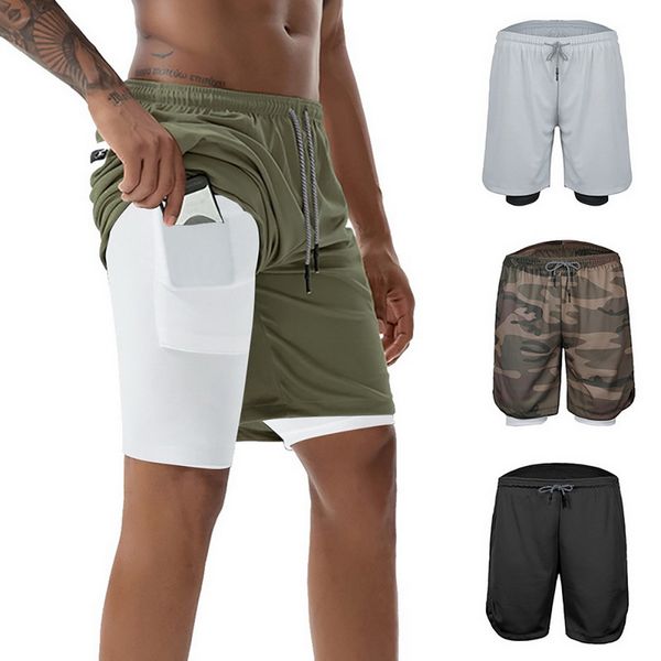 running shorts 2021 summer men 2 in 1 sports jogging fitness training quick dry mens gym sport short pants, Black;blue
running shorts 2021 summer men 2 in 1 sports jogging fitness training quick dry mens gym sport short pants, Black;blue