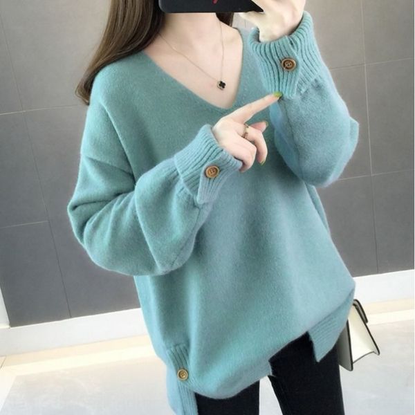 v-neck sweater women 2020 sweatert- sweaternew foreign style pure color versatile t-shirt loose autumn winter long sleeve bottoming, White;black
v-neck sweater women 2020 sweatert- sweaternew foreign style pure color versatile t-shirt loose autumn winter long sleeve bottoming, White;black