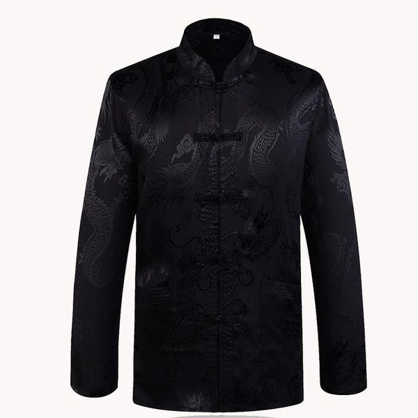 men's jackets brand arrival black chinese traditional satin mandarin collar dragon silk tang suit clothing jacket coat1, Black;brown
men's jackets brand arrival black chinese traditional satin mandarin collar dragon silk tang suit clothing jacket coat1, Black;brown