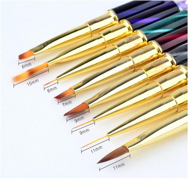 1pcs nail art brush gradient dotting line stripes painting brushes for manicure tools ptherapy drawing pen nails acc qylycp, Silver
1pcs nail art brush gradient dotting line stripes painting brushes for manicure tools ptherapy drawing pen nails acc qylycp, Silver