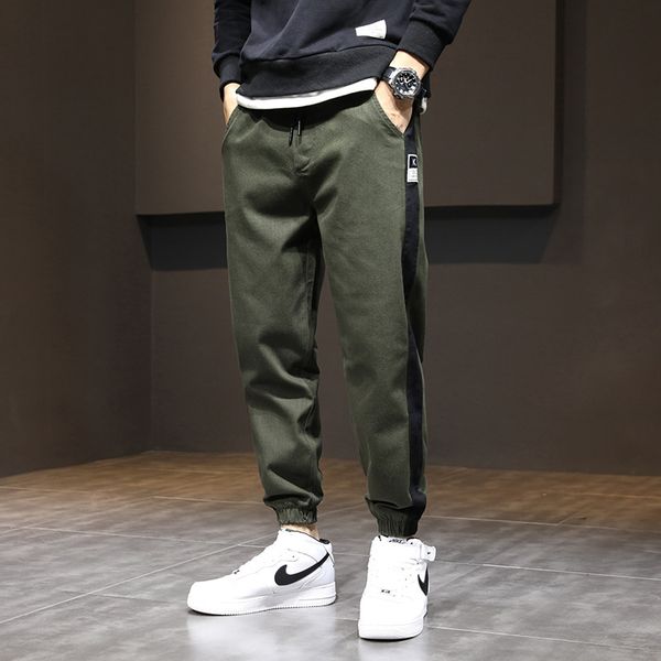 2021 new fashion streetwear men jeans loose fit stripe spliced designer casual cargo pants hombre wide leg harem trousers hip hop joggers e5, Blue
2021 new fashion streetwear men jeans loose fit stripe spliced designer casual cargo pants hombre wide leg harem trousers hip hop joggers e5, Blue