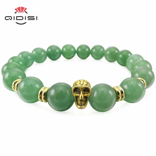 men,women's 10mm alloy energy bracelet link wrist energy stone skull bead elastic, Black
men,women's 10mm alloy energy bracelet link wrist energy stone skull bead elastic, Black