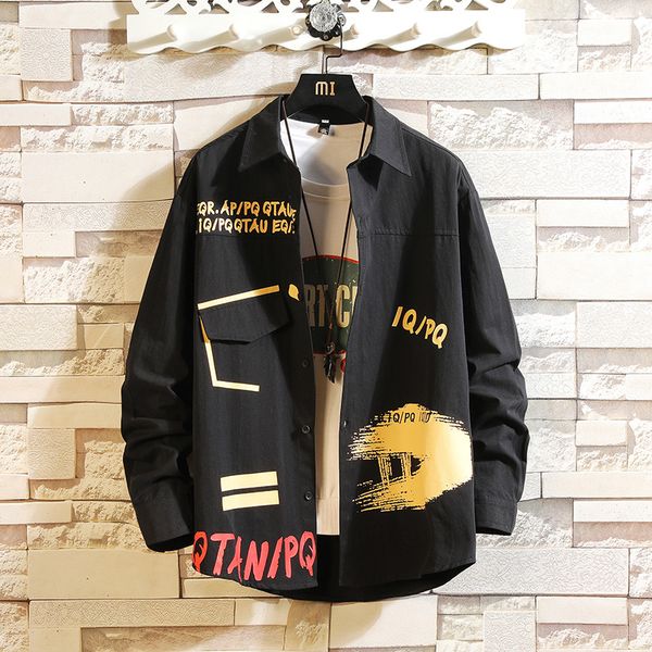 2021 new hip hop streetwear casual korea black pink shirt for men's long sleeve spring autumn oversize clothes y4go, White;black
2021 new hip hop streetwear casual korea black pink shirt for men's long sleeve spring autumn oversize clothes y4go, White;black