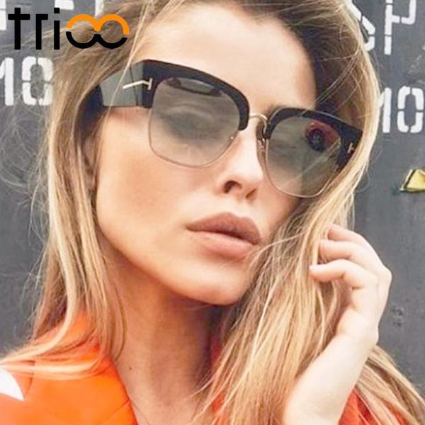 sunglasses trioo fashion design oversized lunette de soleil femme gradient summer sun glasses female stylish ladies shades, White;black
sunglasses trioo fashion design oversized lunette de soleil femme gradient summer sun glasses female stylish ladies shades, White;black