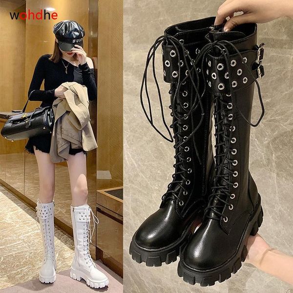 boots wohdhe women thigh platform cross-tied belt pu leather rivet thick bottom long botas autumn shoes female black
boots wohdhe women thigh platform cross-tied belt pu leather rivet thick bottom long botas autumn shoes female black