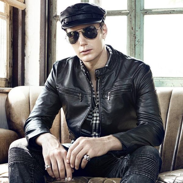 new brand motorcycle leather jacket men casual men's faux leather jackets jaqueta de couro masculina mens coats 3xl c1781, Black
new brand motorcycle leather jacket men casual men's faux leather jackets jaqueta de couro masculina mens coats 3xl c1781, Black