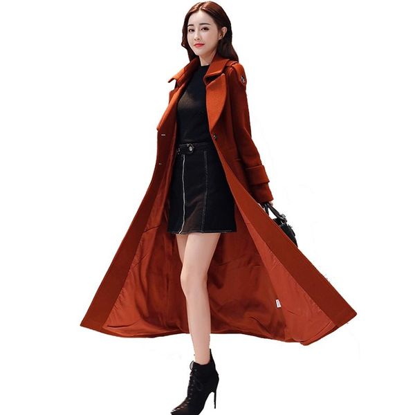 trench coat for women female thick long coat 2020 winter new korean waist plus size over the knee woolen coats blouse, Black
trench coat for women female thick long coat 2020 winter new korean waist plus size over the knee woolen coats blouse, Black