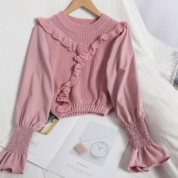 slim fit knitted patchwork women blouse autumn winter new flared sleeve shirt sweet cute fashion femme blusas 3821, White
slim fit knitted patchwork women blouse autumn winter new flared sleeve shirt sweet cute fashion femme blusas 3821, White