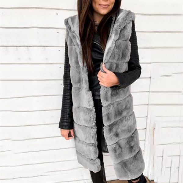 2021 womens faux-fur gilet coat vest sleeveless waistcoat body warmer jacket coat female solid fake fur hooded overcoats60, Black
2021 womens faux-fur gilet coat vest sleeveless waistcoat body warmer jacket coat female solid fake fur hooded overcoats60, Black