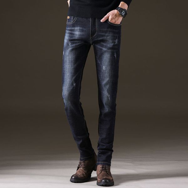men's slim fit jeans in autumn and winter 2020, Blue