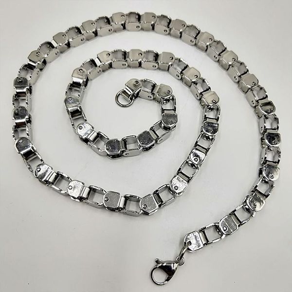necklace mens stainless steel chains long necklace jewelry on the neck gifts for male steel accessories personality friend, Silver
necklace mens stainless steel chains long necklace jewelry on the neck gifts for male steel accessories personality friend, Silver
