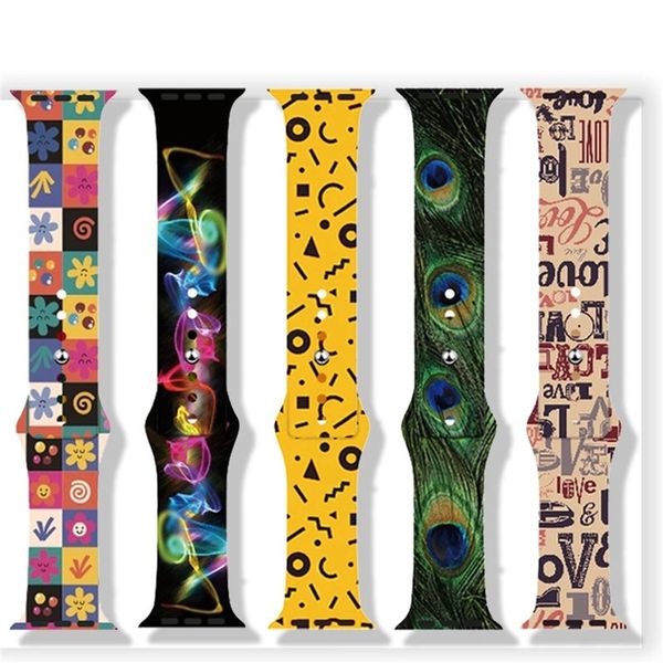 silicone breathable printing sport band for apple watch band series 5 4 3 2 strap bracelet bands apple watch series 4 44mm band watchband
silicone breathable printing sport band for apple watch band series 5 4 3 2 strap bracelet bands apple watch series 4 44mm band watchband