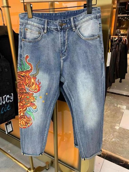 zk0162 fashion men's jeans 2021 runway european design party style men's clothing1, Blue
zk0162 fashion men's jeans 2021 runway european design party style men's clothing1, Blue