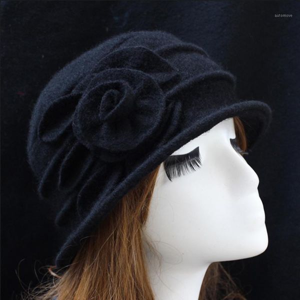 vintage women wool caps cloche flapper hat fashion lady bucket winter flower cap classical flower design hats1, Blue;gray
vintage women wool caps cloche flapper hat fashion lady bucket winter flower cap classical flower design hats1, Blue;gray