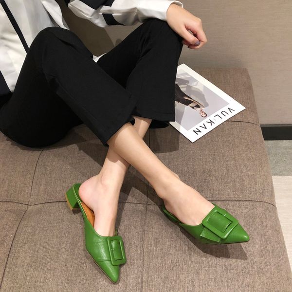 2020 new women slippers thick low heels slip on comfortable slippers sandals slides belt buckle decoration mules shoes slides x1020, Black
2020 new women slippers thick low heels slip on comfortable slippers sandals slides belt buckle decoration mules shoes slides x1020, Black