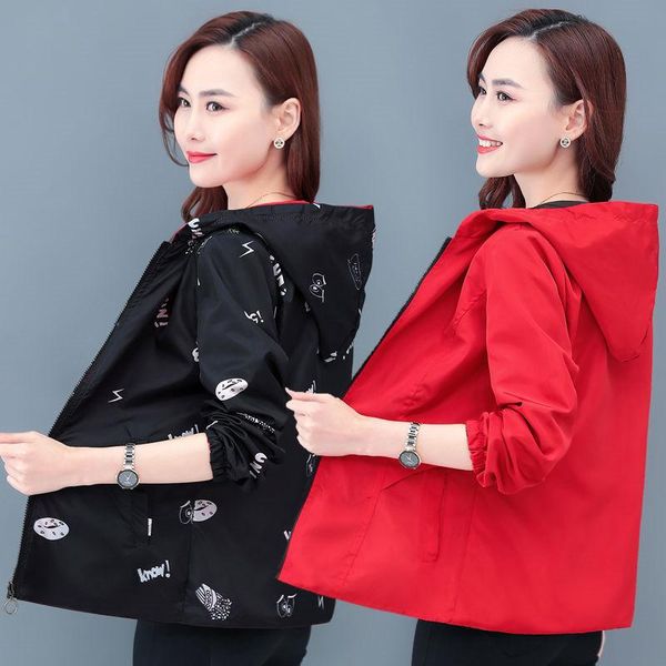women's jackets 2021 autumn windbreak female jacket women hooded coats casual basic two side wear cartoon print outwear plus size 4xl, Black;brown
women's jackets 2021 autumn windbreak female jacket women hooded coats casual basic two side wear cartoon print outwear plus size 4xl, Black;brown