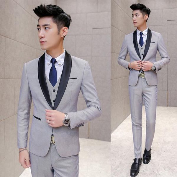 men's suits & blazers grey black shawl lapel wedding for men 3pieces(jacket+pants+vest+tie) trajes de hombre tuxedo suit blazer, White;black
men's suits & blazers grey black shawl lapel wedding for men 3pieces(jacket+pants+vest+tie) trajes de hombre tuxedo suit blazer, White;black