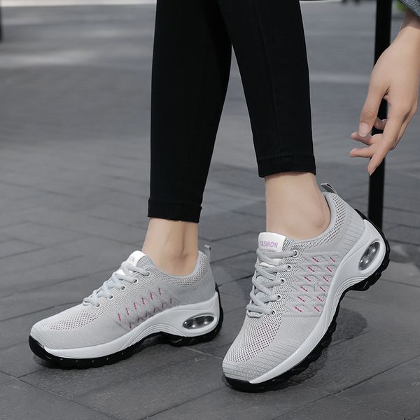 womens fashion running shoes solid color platform outdoor tennis sneakers absorption breathable air cushion sports shoes, Black
womens fashion running shoes solid color platform outdoor tennis sneakers absorption breathable air cushion sports shoes, Black