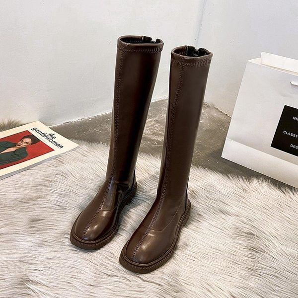 boots flats riding knee-high women shoes square toe zipper long ladies autumn winter brown, Black
boots flats riding knee-high women shoes square toe zipper long ladies autumn winter brown, Black