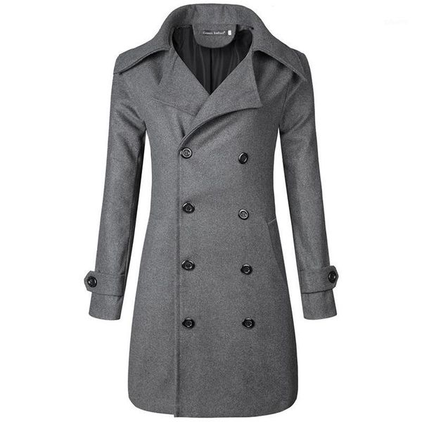 coat men double breasted lapel collar long outerwear korean style wool blend autumn winter warm windbreaker mens trench coat1, Black
coat men double breasted lapel collar long outerwear korean style wool blend autumn winter warm windbreaker mens trench coat1, Black