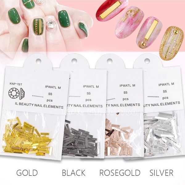 100pcs/bag japan 5 lengths gold silver black rose metal bars alloy nail art staff stick gem decorations manicure design, Silver;gold
100pcs/bag japan 5 lengths gold silver black rose metal bars alloy nail art staff stick gem decorations manicure design, Silver;gold