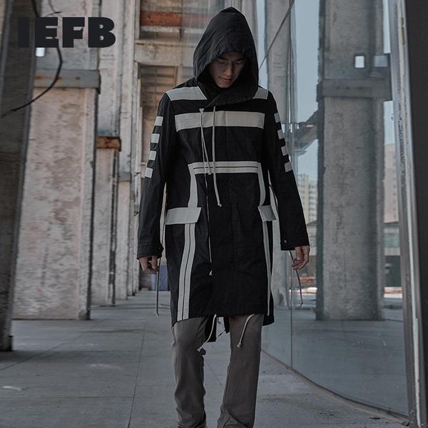 men's trench coats iefb white ribbon patchwork split hem black windbreaker hip hop high street trend oversized hooded coat qualtiy 4222, Tan;black
men's trench coats iefb white ribbon patchwork split hem black windbreaker hip hop high street trend oversized hooded coat qualtiy 4222, Tan;black