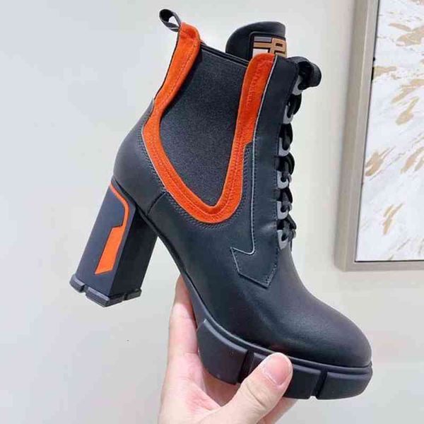 women designer boots ankle boot martin chaelsea booties leather and nylon fabric lacing two materials triangular tyre raised soles luxury, Black
women designer boots ankle boot martin chaelsea booties leather and nylon fabric lacing two materials triangular tyre raised soles luxury, Black