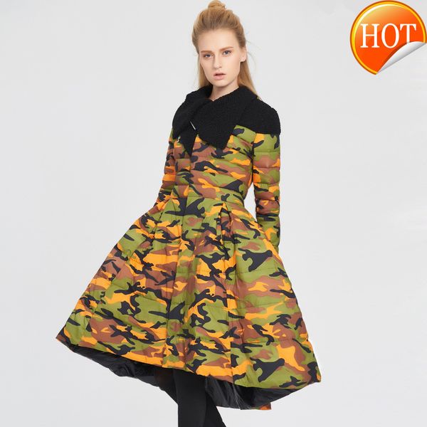 women's down winter jacket women clothes 2020 streetwear long coat female camouflage parka manteau femme 80988-1, Black
women's down winter jacket women clothes 2020 streetwear long coat female camouflage parka manteau femme 80988-1, Black