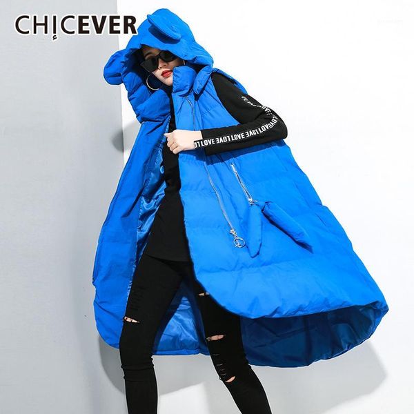 chicever korean hooded women's cotton vest sleeveless oversize loose casual asymmetrical thick vest female 2019 winter fashion1, Black;white
chicever korean hooded women's cotton vest sleeveless oversize loose casual asymmetrical thick vest female 2019 winter fashion1, Black;white