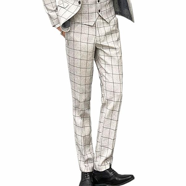 men's suits & blazers large size men beige plaid suit pants autumn style trousers navy black 29-38, White;black
men's suits & blazers large size men beige plaid suit pants autumn style trousers navy black 29-38, White;black