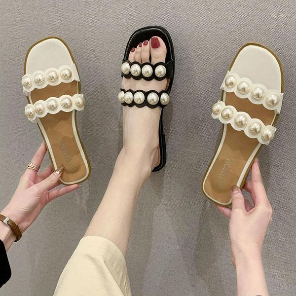 fashion brand party dresses shoes fulgurant pearl sandals thin belt roman flat women flip flops casual beach flat slippers1, Black
fashion brand party dresses shoes fulgurant pearl sandals thin belt roman flat women flip flops casual beach flat slippers1, Black
