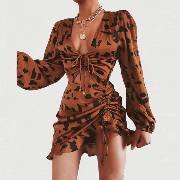 deat 2020 spring long sleeve brown leopard bow dew navel short mini dress women mh0401, Black;gray
deat 2020 spring long sleeve brown leopard bow dew navel short mini dress women mh0401, Black;gray