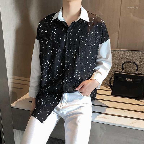 men's dress shirts shirt men's slim fashion printing business casual men streetwear wild british style long-sleeved mens -2xl1, White;black
men's dress shirts shirt men's slim fashion printing business casual men streetwear wild british style long-sleeved mens -2xl1, White;black