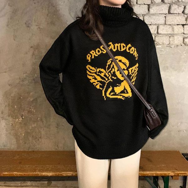 womens sweaters japanese kawaii ulzzang vintage loose harajuku angel cute sweater female korean harajuku clothing for women, White;black
womens sweaters japanese kawaii ulzzang vintage loose harajuku angel cute sweater female korean harajuku clothing for women, White;black