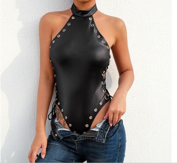 plus size 4xl fashion women body lace up pu leather sleeveless halter neck bandage jumpsuit bodysuit, Black;white
plus size 4xl fashion women body lace up pu leather sleeveless halter neck bandage jumpsuit bodysuit, Black;white
