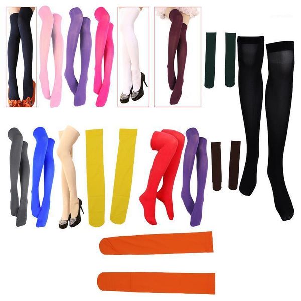 kf-pair of fashionable simple design solid color overknee stockings for women1, Black;white
kf-pair of fashionable simple design solid color overknee stockings for women1, Black;white