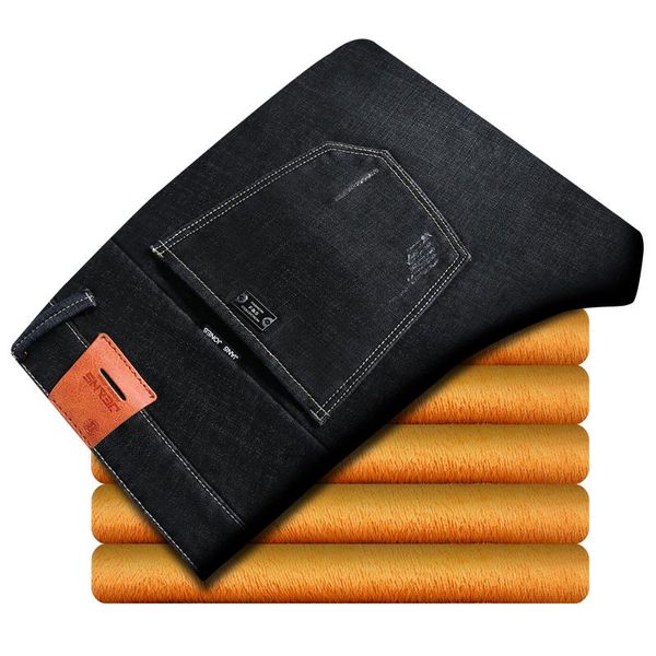 new korean jeans men plus size winter warm jeans pants black patchwork skinny fleeces thick pencil pants denim trousers, Blue 
new korean jeans men plus size winter warm jeans pants black patchwork skinny fleeces thick pencil pants denim trousers, Blue