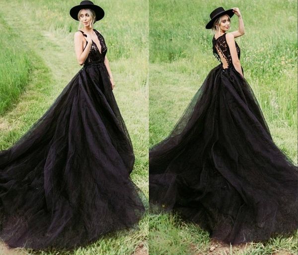 rustic gothic black v neck wedding gown dresses 2022 keyhole back lace a line tulle court train wedding bridal gowns vestido de novia, White
rustic gothic black v neck wedding gown dresses 2022 keyhole back lace a line tulle court train wedding bridal gowns vestido de novia, White