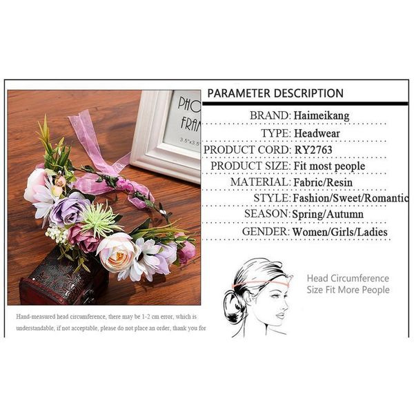 haimeikang rose peony flower crown girl bridal floral headband wreath wedding hair band hair accessories women bridesmai jllngo
haimeikang rose peony flower crown girl bridal floral headband wreath wedding hair band hair accessories women bridesmai jllngo