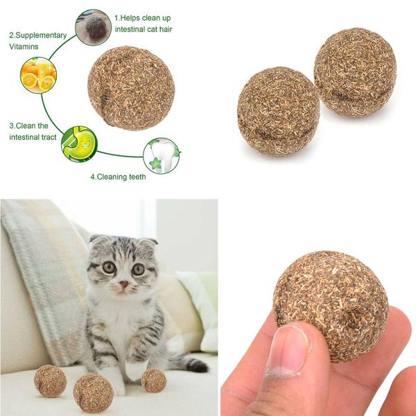 2/3/5 pcs natural cat mint catnip ball safe edible catnip chase toy emotionally soothing cat hair cleaning pet supplies 3.2cm
2/3/5 pcs natural cat mint catnip ball safe edible catnip chase toy emotionally soothing cat hair cleaning pet supplies 3.2cm