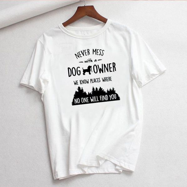 2020 new women t shirt short sleeve girls ladies never mess with a dog funny letter forest print women clothes tee, White
2020 new women t shirt short sleeve girls ladies never mess with a dog funny letter forest print women clothes tee, White