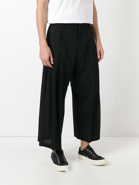 men's pants clothing fashion stylist gd fold of slacks and broad-leg trousers plus size singer costumes, Black
men's pants clothing fashion stylist gd fold of slacks and broad-leg trousers plus size singer costumes, Black