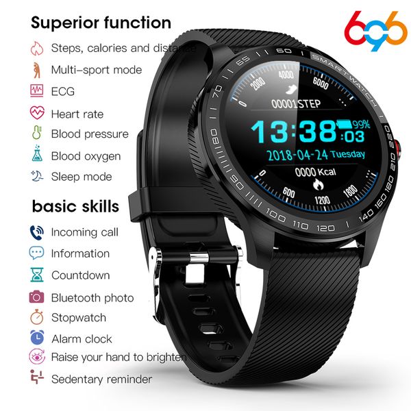 696 l9 full touch watch men ecg+ppg heart rate blood pressure oxygen monitor ip68 waterproof bluetooth smart bracelet
696 l9 full touch watch men ecg+ppg heart rate blood pressure oxygen monitor ip68 waterproof bluetooth smart bracelet