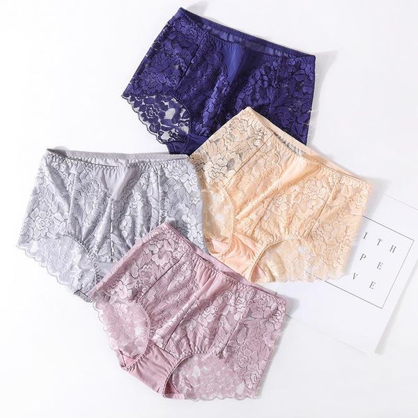 large women's underwear mid waist lace cotton crotch breathable high elastic mesh hip lifting seamless briefs, Black;pink
large women's underwear mid waist lace cotton crotch breathable high elastic mesh hip lifting seamless briefs, Black;pink