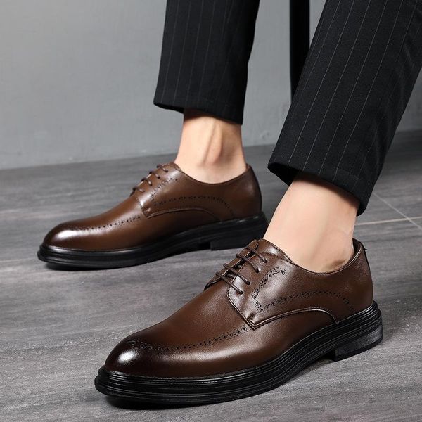 2020 men shoes leather dress brogue shoe large size british style oxfords party wedding business formal shoes, Black
2020 men shoes leather dress brogue shoe large size british style oxfords party wedding business formal shoes, Black