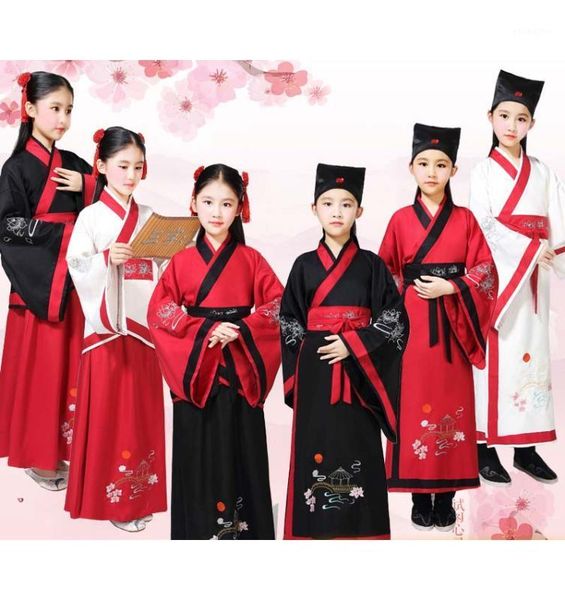 chinese hanfu child boys girlstraditional dance costumes ancient fairy han tang dynasty dress minority dance kids clothing1, Black;red
chinese hanfu child boys girlstraditional dance costumes ancient fairy han tang dynasty dress minority dance kids clothing1, Black;red