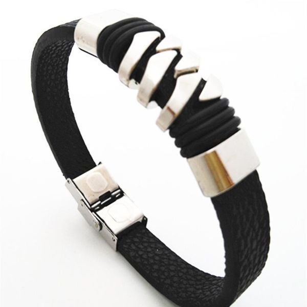 stainless steel clasp rock black punk handmade leather men bracelets women vintage bangle male homme jewelry acc jllqlm, Golden;silver
stainless steel clasp rock black punk handmade leather men bracelets women vintage bangle male homme jewelry acc jllqlm, Golden;silver