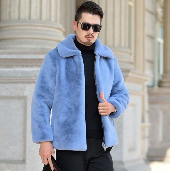 autumn faux mink leather jacket mens blue lapel winter thicken warm fur leather coat men slim jackets jaqueta de couro 9681, Black
autumn faux mink leather jacket mens blue lapel winter thicken warm fur leather coat men slim jackets jaqueta de couro 9681, Black