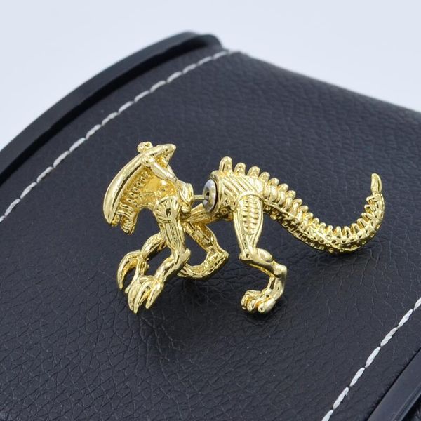 stud 1pcs personality fashion trend three-dimensional heterosexual dinosaur piercing earrings skinny alloy, Golden;silver
stud 1pcs personality fashion trend three-dimensional heterosexual dinosaur piercing earrings skinny alloy, Golden;silver